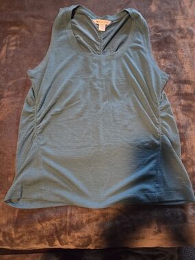 Athleta Teal Scoop Neck Racerback Tank